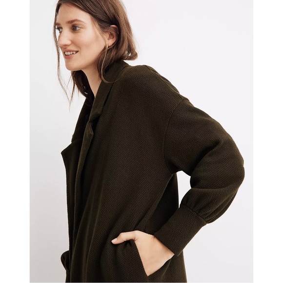 🌙 HP Madewell Piqué Relaxed Cardigan Coat - Picture 2 of 5